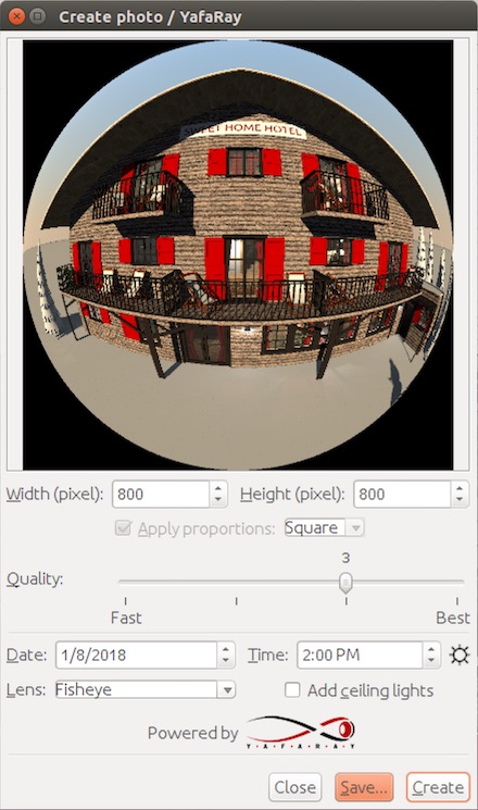 Sweet Home 3D Forum - View Thread - YafaRay rendering plug-in