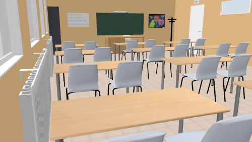 Classroom from rear