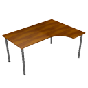 Wooden teak table by Scopia